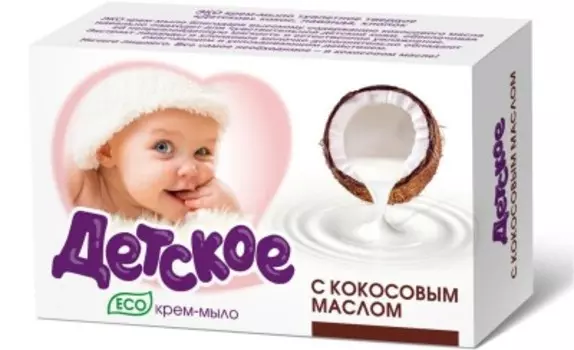 Крем-мыло детское 90 г весна эко с кокосовым маслом