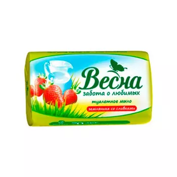 Крем-мыло весна 90 г земляника со сливками
