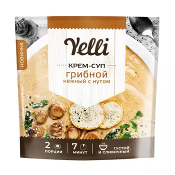 Крем-суп yelli 70 г грибной нежный с нутом