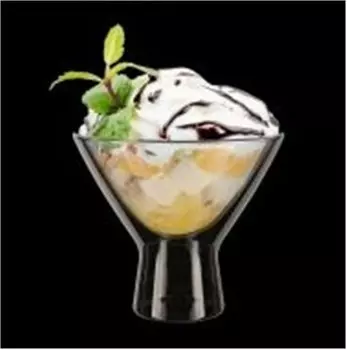 Креманка 200 мл кверти дольче стекло двойные стенки