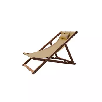 Кресло-шезлонг альбатрос коричнево-бежевый а68-мт001