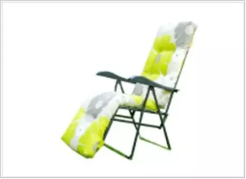 Кресло-шезлонг олса альберто-3 желто-серые цветы