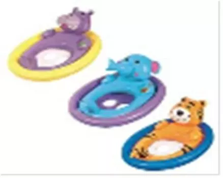 Круг для плавания бествей 81*56 см с сидением животные