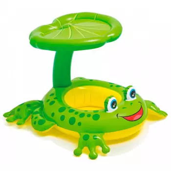 Круг надувной интекс 119*79см лягушонок 56584