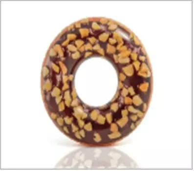 Круг пончик шоколадно-ореховый 114см и56262