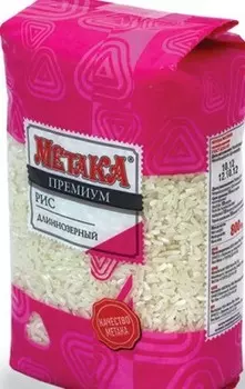 Крупа рис метака 800 г длиннозерный премиум