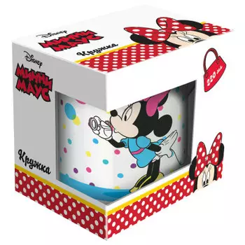 Кружка 220 мл дисней минни маус мыльные пузыри фарфор п/у