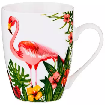 Кружка 350 мл фламинго 153-831