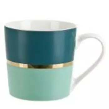 Кружка 350 мл ноувелли хоум изумрудный бархат фарфор 2130077