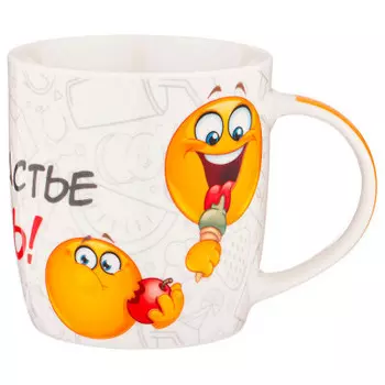 Кружка 380 мл лефард смайл 260-556