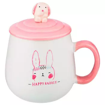 Кружка 397мл Lefard Раббит крышка 155-294