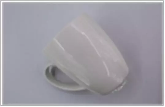 Кружка 400л керамика белая в123-1