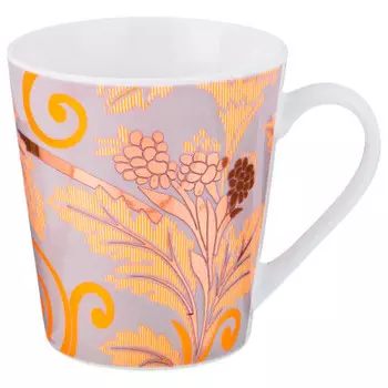 Кружка 400мл Lefard серая/золото 356-263