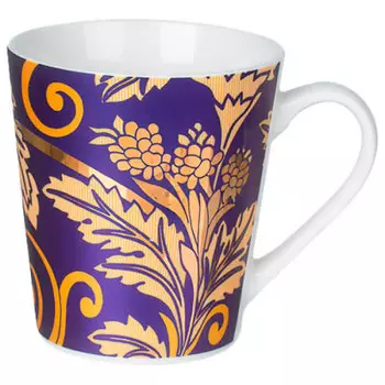 Кружка 400мл Lefard синяя/золото 356-264