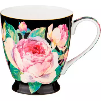 Кружка 430мл Lefard винтаж черная 415-2050