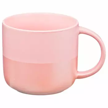 Кружка 440мл Lefard бронко велюр розовая матовая 407-102