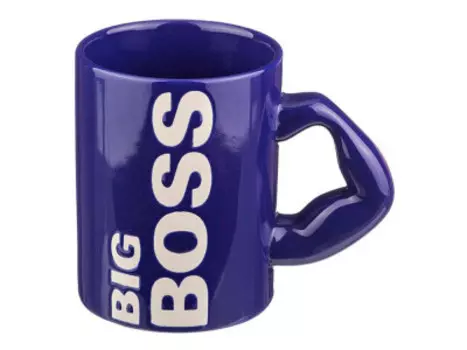 Кружка 500мл Big Boss синяя 563-010