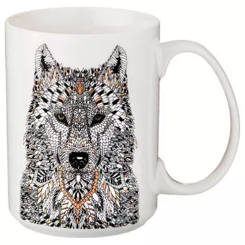 Кружка 500мл Lefard волк 97-607