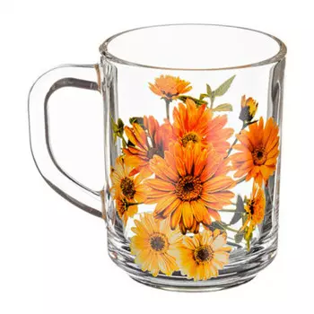 Кружка герберы желтые 250мл Арти-М 484-282