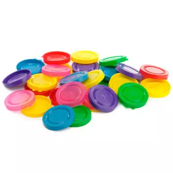 Крышка полиэтиленовая 10шт цветная Домашний сундук