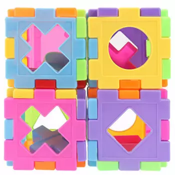 Кубик-сортер S+S Toys с логическими фигурами в/п 200187921