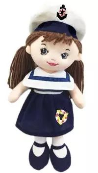 Кукла 25 см маруся тряпичная в матроске с6188