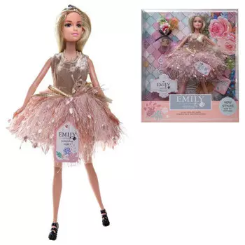 Кукла абтойс эмили нежная серия с букетом и аксессуарами 30 см qj077 b