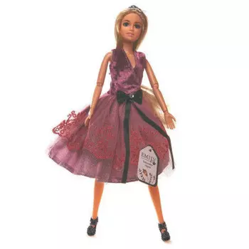 Кукла абтойс эмили сиреневая серия с клатчем/маникеном/аксессуарами 30 см qj081 b