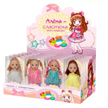 Кукла алена-сластена 8г с конфетами