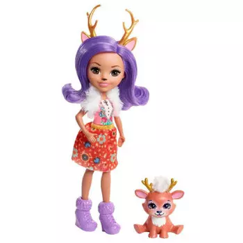 Кукла маттел энчантималс с любимой зверюшкой олененком dvh87