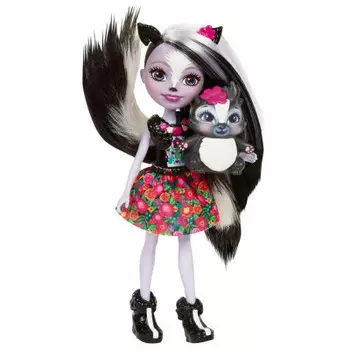 Кукла маттел энчантималс с любимой зверюшкой скунсом dvh87