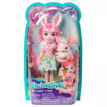 Кукла маттел энчантималс с любимой зверюшкой зайчиком dvh87