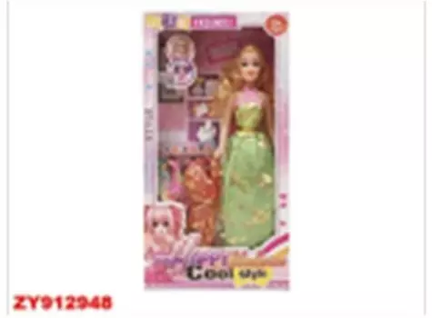 Кукла с аксессуарами 17*4*31,5см в/к zy912948