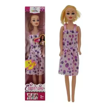 Кукла там-там в платье горошек 28 см 55812-34