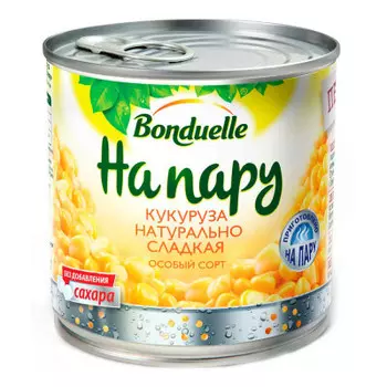 Кукуруза сладкая Bonduelle на пару 340г