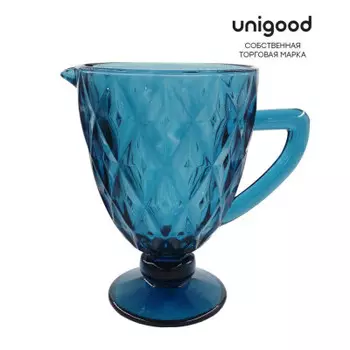 Кувшин 1.15 л Unigood синий стекло