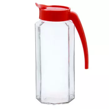 Кувшин призма 1л с пластиковой крышкой