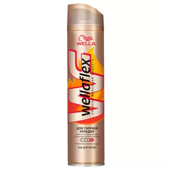 Лак д/волос веллафлекс 250мл д/горячей укладки