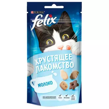 Лакомство для кошек Felix 60 г молоко