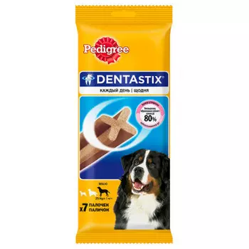 Лакомство для собак педигри дентастикс 270 г для крупных пород