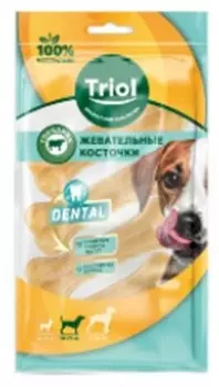 Лакомство для собак Triol 120-160 г (30-40 г*4 шт) говяжьи сухожилия кость