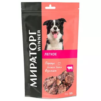 Лакомство для собак Мираторг 50 г легкое говяжье