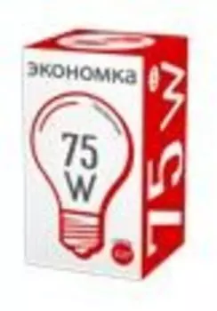 Лампа накаливания а50 б75 вт