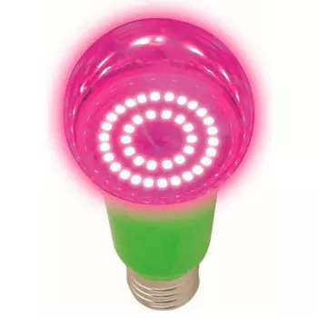 Лампа светодиодная для растений Uniel LED-a60-15w e27 cl plp30gr форма а прозрачная