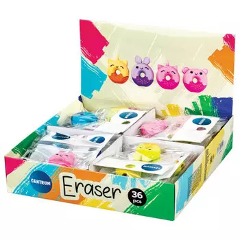 Ластик центрум зверопончик 25x25x12мм 89499