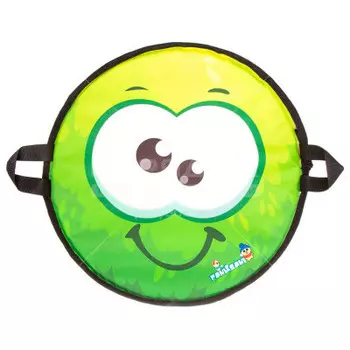 Ледянка фани сани круг пушистик 45 см салатовый 80997