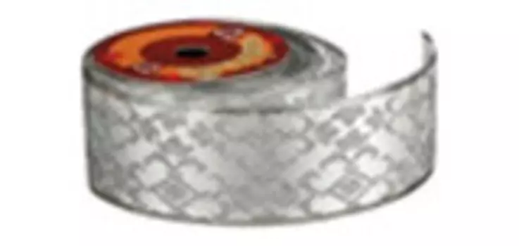 Лента декоративная новогодняя 6.3 см*2.7 м 12/384 боб 242-328