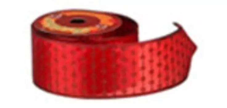 Лента декоративная новогодняя 6.3 см*2.7 м 12/384 боб 242-339