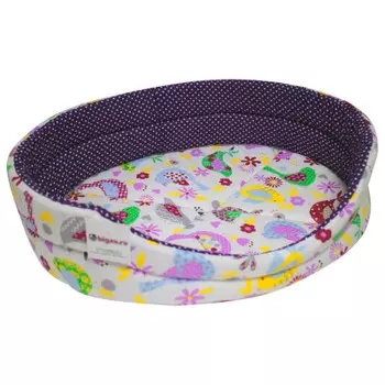 Лежак для животных бигзу совушка 50*40 см хлопок 08420