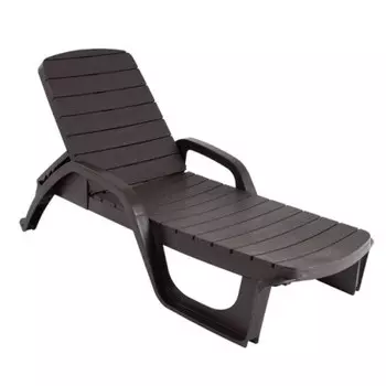 Лежак прованс пластик шоколад 3730-мт003